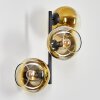 Koyoto Wandleuchte Glas 15 cm Gold, Klar, 3-flammig
