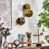 Ripoll Wandleuchte Glas 15 cm Gold, 3-flammig