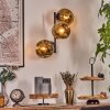 Ripoll Wandleuchte Glas 15 cm Gold, 3-flammig