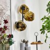 Ripoll Wandleuchte Glas 15 cm Gold, 3-flammig