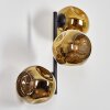 Ripoll Wandleuchte Glas 15 cm Gold, 3-flammig