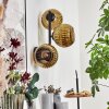 Koyoto Wandleuchte Glas 15 cm Gold, 3-flammig