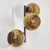 Koyoto Wandleuchte Glas 15 cm Gold, 3-flammig