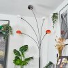 Nikkala Stehleuchte Chrom, Weiß, 5-flammig