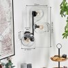 Koyoto Wandleuchte Glas 15 cm Klar, 3-flammig