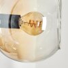 Koyoto Wandleuchte Glas 15 cm Bernsteinfarben, Klar, Rauchfarben, 3-flammig