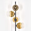 Ripoll Stehleuchte Glas 15 cm Gold, Klar, 4-flammig