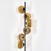 Koyoto Stehleuchte Glas 15 cm Gold, Klar, 6-flammig