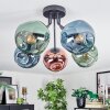 Ripoll Deckenleuchte Glas 15 cm Blau, Grün, Kupferfarben, 5-flammig