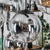 Gastor Hängeleuchte Glas 20 cm, 25 cm Klar, Rauchfarben, 8-flammig