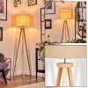 Soungou Stehleuchte 38 cm Chrom, Naturfarben, 1-flammig