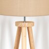 Soungou Stehleuchte 38 cm Chrom, Naturfarben, 1-flammig