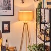 Soungou Stehleuchte 38 cm Chrom, Naturfarben, 1-flammig