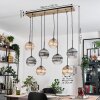Koyoto Hängeleuchte Glas 20 cm Naturfarben, Schwarz, 8-flammig