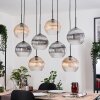 Koyoto Hängeleuchte Glas 25 cm Naturfarben, Schwarz, 8-flammig