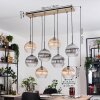 Koyoto Hängeleuchte Glas 25 cm Naturfarben, Schwarz, 8-flammig
