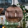 Koyoto Hängeleuchte Glas 20 cm Naturfarben, Schwarz, 8-flammig