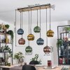 Koyoto Hängeleuchte Glas 20 cm Naturfarben, Schwarz, 8-flammig