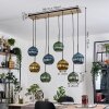 Koyoto Hängeleuchte Glas 20 cm Naturfarben, Schwarz, 8-flammig