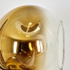 Ripoll Wandleuchte Glas 15 cm Gold, Klar, 3-flammig