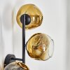 Ripoll Wandleuchte Glas 15 cm Gold, Klar, 3-flammig