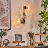 Ripoll Wandleuchte Glas 15 cm Klar, 3-flammig