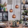 Koyoto Hängeleuchte Glas 15 cm Kupferfarben, 3-flammig
