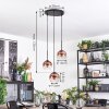Koyoto Hängeleuchte Glas 15 cm Klar, Kupferfarben, 3-flammig
