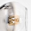Koyoto Stehleuchte Glas 15 cm Chrom, Klar, Rauchfarben, 3-flammig