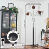 Cando Stehleuchte Chrom, Schwarz, 3-flammig
