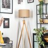 Soungou Stehleuchte 38 cm Chrom, Naturfarben, 1-flammig
