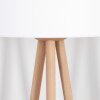 Saladillo Stehleuchte 50 cm Holz hell, Weiß, 1-flammig