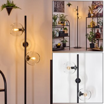 Koyoto Stehleuchte Glas 15 cm Klar, 3-flammig