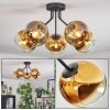 Koyoto Deckenleuchte Glas 15 cm Gold, Klar, 5-flammig