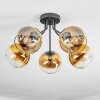 Koyoto Deckenleuchte Glas 15 cm Gold, Klar, 5-flammig