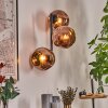 Ripoll Wandleuchte Glas 15 cm Kupferfarben, 3-flammig