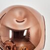 Ripoll Wandleuchte Glas 15 cm Kupferfarben, 3-flammig