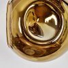 Ripoll Wandleuchte Glas 15 cm Chrom, Gold, Kupferfarben, Rauchfarben, 3-flammig