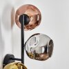 Ripoll Wandleuchte Glas 15 cm Chrom, Gold, Kupferfarben, Rauchfarben, 3-flammig
