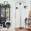 Bassagoda Stehleuchte Nickel-Matt, Schwarz, 3-flammig