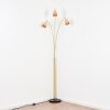 Lindberg Stehleuchte Messing, Schwarz, 3-flammig