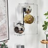 Ripoll Wandleuchte Glas 15 cm Chrom, Gold, Rauchfarben, 3-flammig