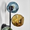 Ripoll Wandleuchte Glas 15 cm Blau, Gold, Grün, 3-flammig