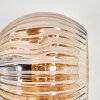 Ripoll Wandleuchte Glas 15 cm Bernsteinfarben, Rauchfarben, 3-flammig
