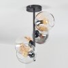 Koyoto Deckenleuchte Glas 15 cm Bernsteinfarben, Klar, Rauchfarben, 4-flammig