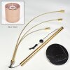Soungou Stehleuchte 15 cm Messing, Schwarz, 3-flammig
