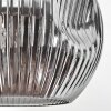 Ripoll Stehleuchte Glas 25 cm Schwarz, 1-flammig