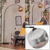 Ripoll Bogenlampe Glas 25 cm Schwarz, 1-flammig