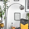 Ripoll Stehleuchte Glas 25 cm Schwarz, 1-flammig