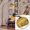 Ripoll Bogenlampe Glas 25 cm Schwarz, 1-flammig